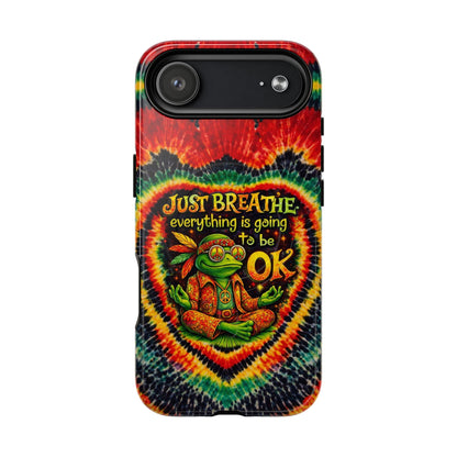 JUST BREATHE FROG SWIRL MAGNETIC PHONE CASE - KMTM2304262