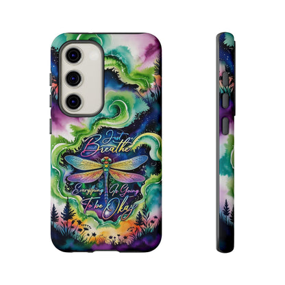 JUST BREATH DRAGONFLY  PHONE CASE  - TLHG2304264