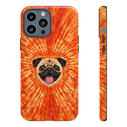 PUG DOG ORANGE  PHONE CASE - TLNT1604261
