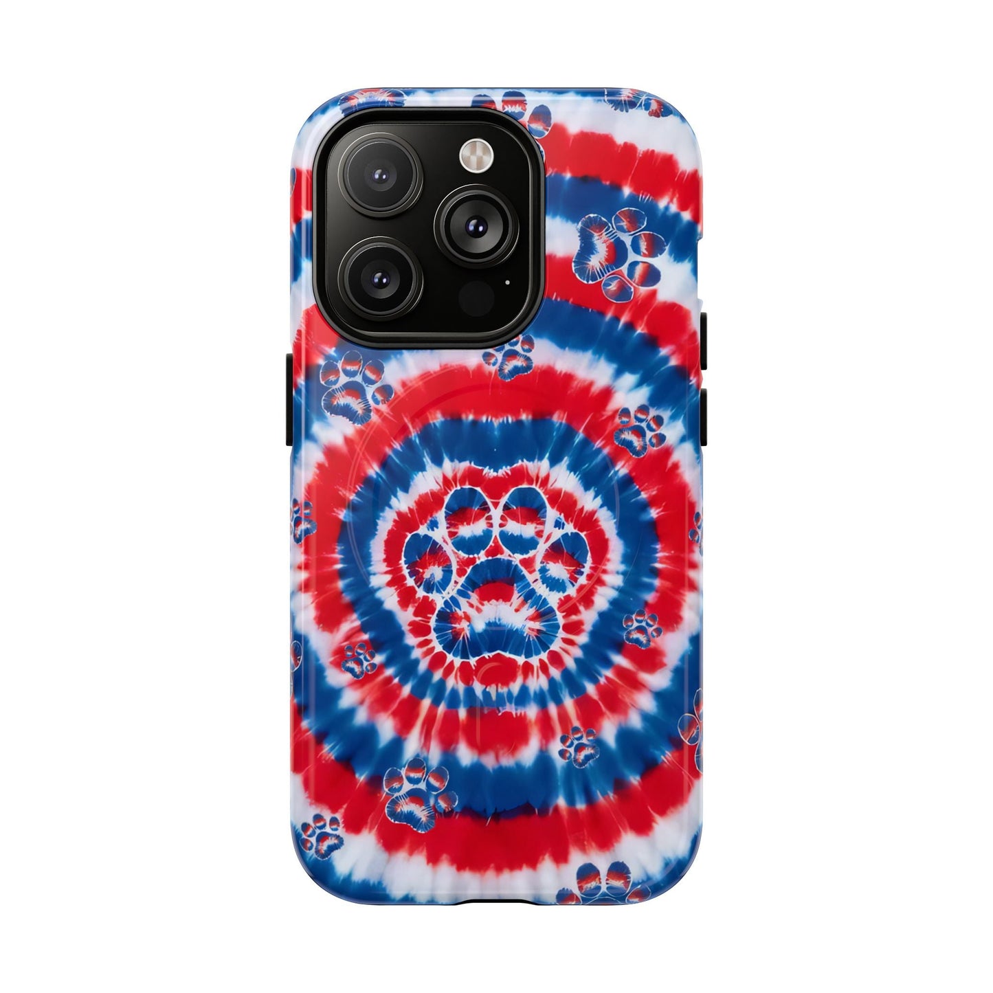 RED WHITE AND BLUE PAW MAGNETIC PHONE CASE - TYQY2004253