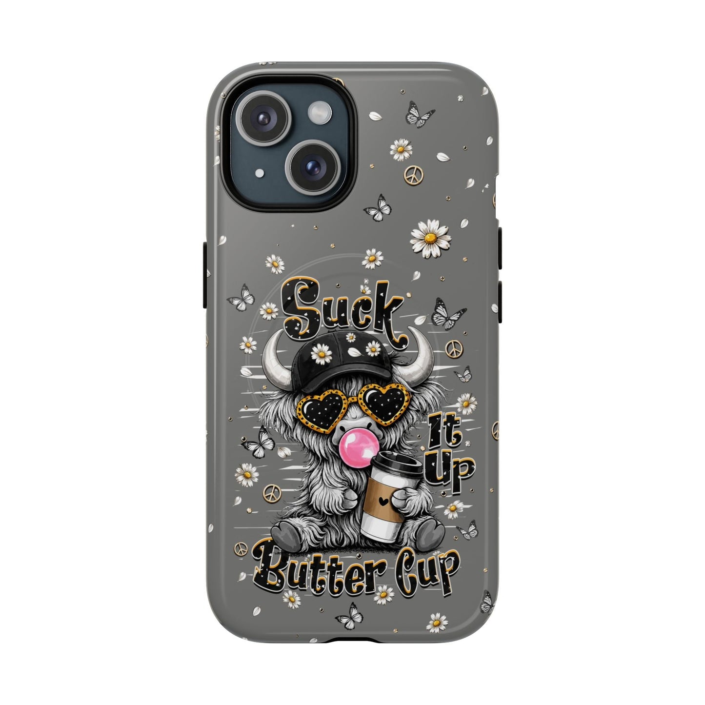 SUCK IT UP BUTTERCUP COW MAGNETIC PHONE CASE  - TLHN0806263