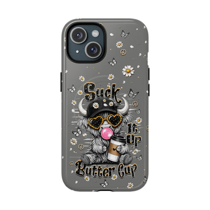 SUCK IT UP BUTTERCUP COW MAGNETIC PHONE CASE  - TLHN0806263