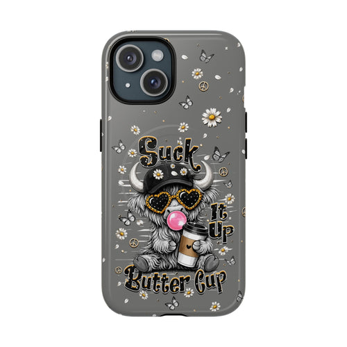 SUCK IT UP BUTTERCUP COW MAGNETIC PHONE CASE  - TLHN0806263