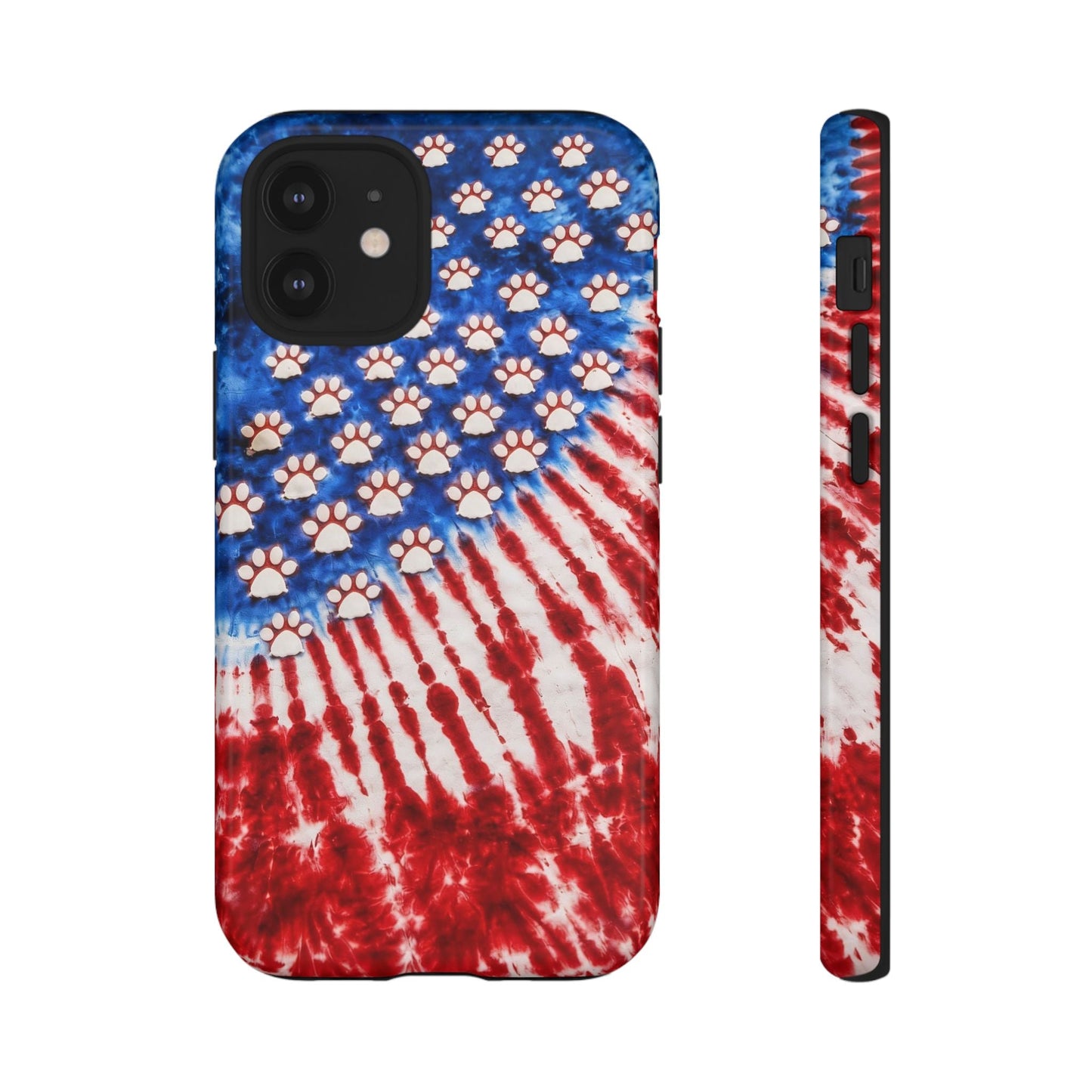 PAW PRINT RED WHITE & BLUE PHONE CASE - TLHG1704262