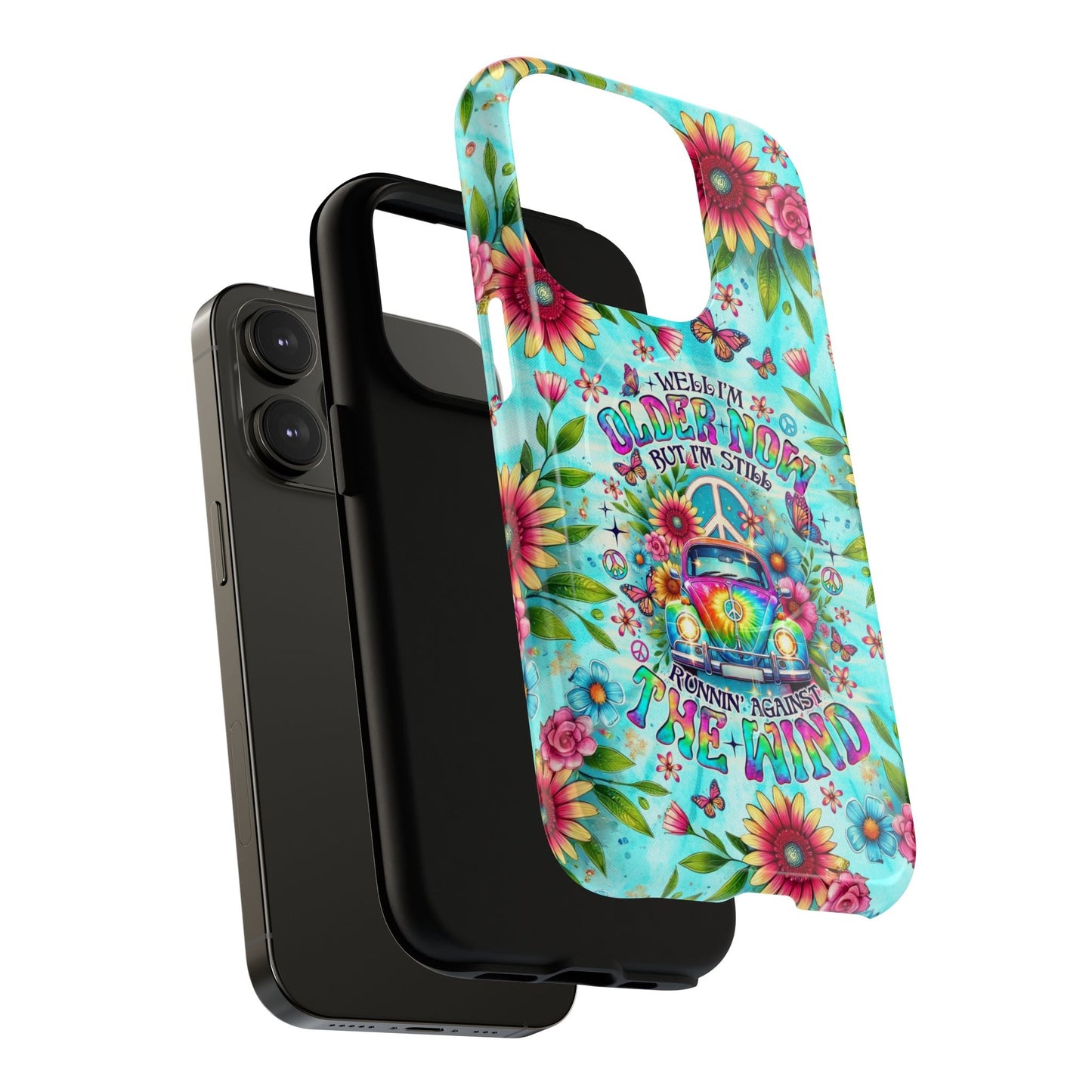RUNNING AGAINST THE WIND CAR TIE DYE MAGNETIC PHONE CASE - TLNO1804254