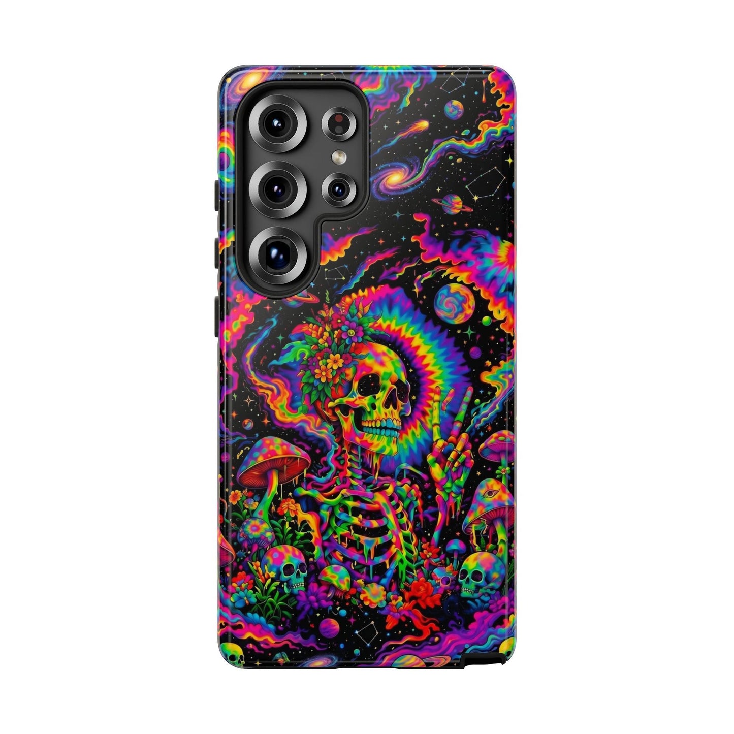 HIPPIE SKULL PSYCHEDELIC PHONE CASE  - TLNO2904262