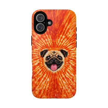 PUG DOG ORANGE MAGNETIC PHONE CASE - TLNT1604261