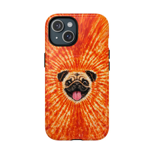 PUG DOG ORANGE MAGNETIC PHONE CASE - TLNT1604261