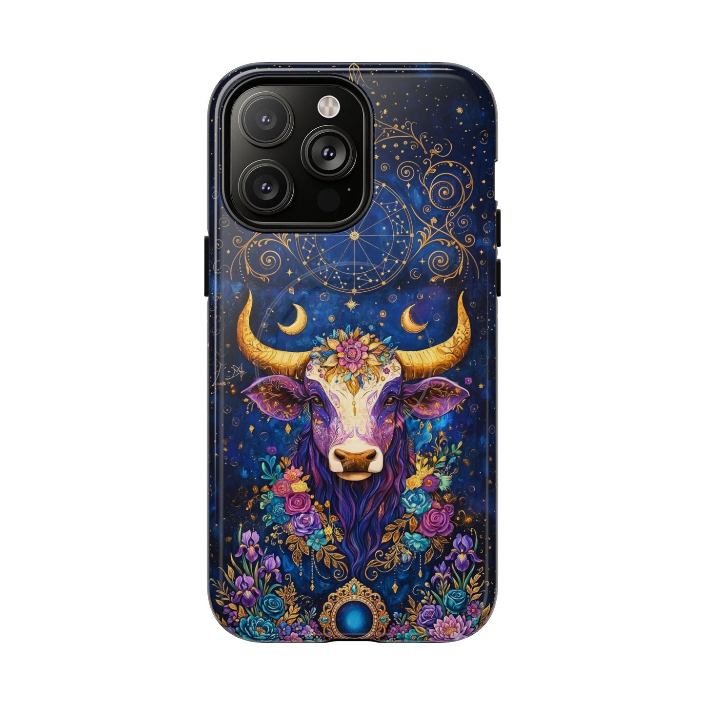 HIPPIE MAGIC COW MAGNETIC PHONE CASE - TLNT2304262