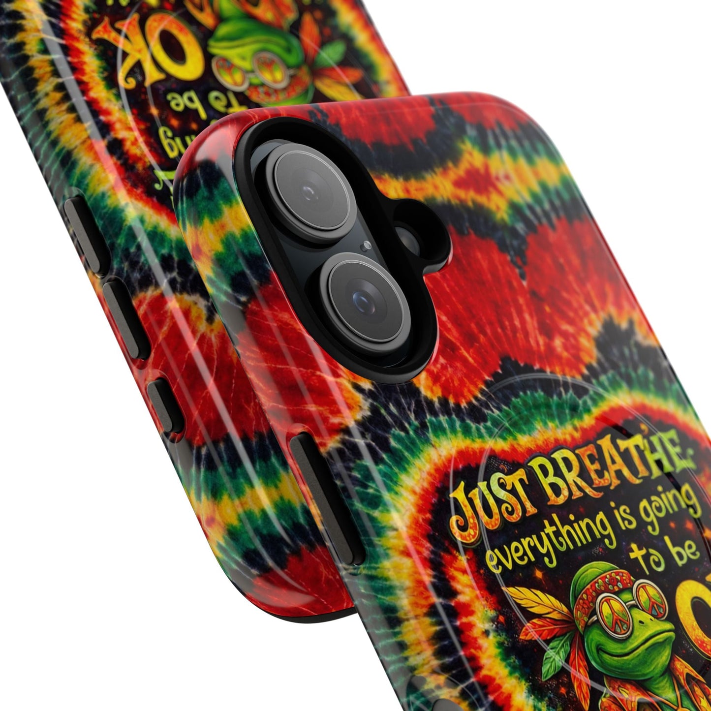 JUST BREATHE FROG SWIRL MAGNETIC PHONE CASE - KMTM2304262
