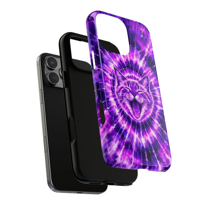 CAT PURPLE SWIRL MAGNETIC PHONE CASE  - TLHN1504263