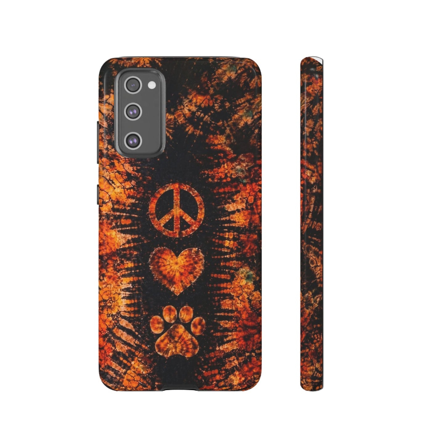 PEACE LOVE PAW PRINT VINTAGE  PHONE CASE  - TLHN2204264