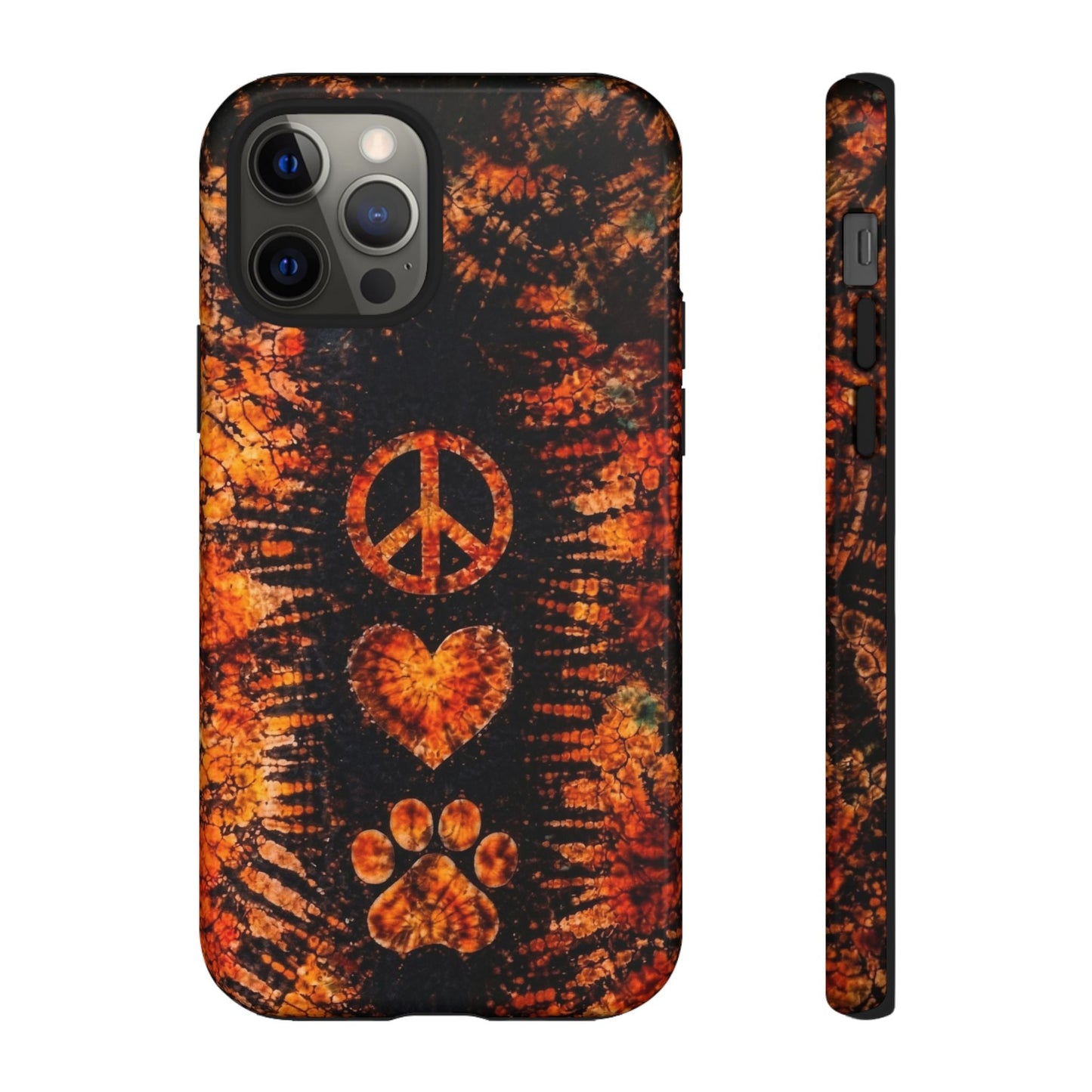 PEACE LOVE PAW PRINT VINTAGE  PHONE CASE  - TLHN2204264
