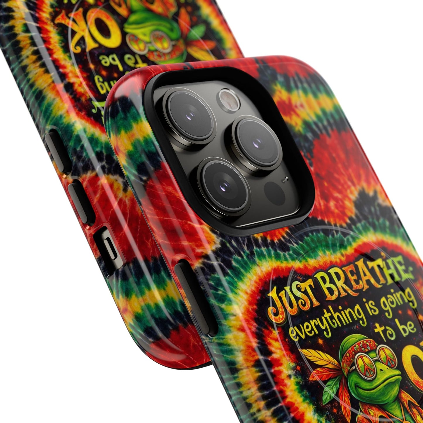 JUST BREATHE FROG SWIRL MAGNETIC PHONE CASE - KMTM2304262