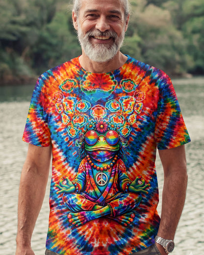 JUST BREATHE FROG V PATTERN ALL OVER PRINT - TLTW2306263