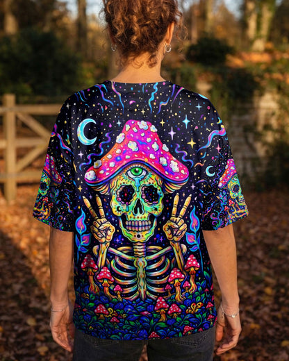 HIPPIE SKULL MUSHROOM PSYCHEDELIC ALL OVER PRINT  - TLTW2004263