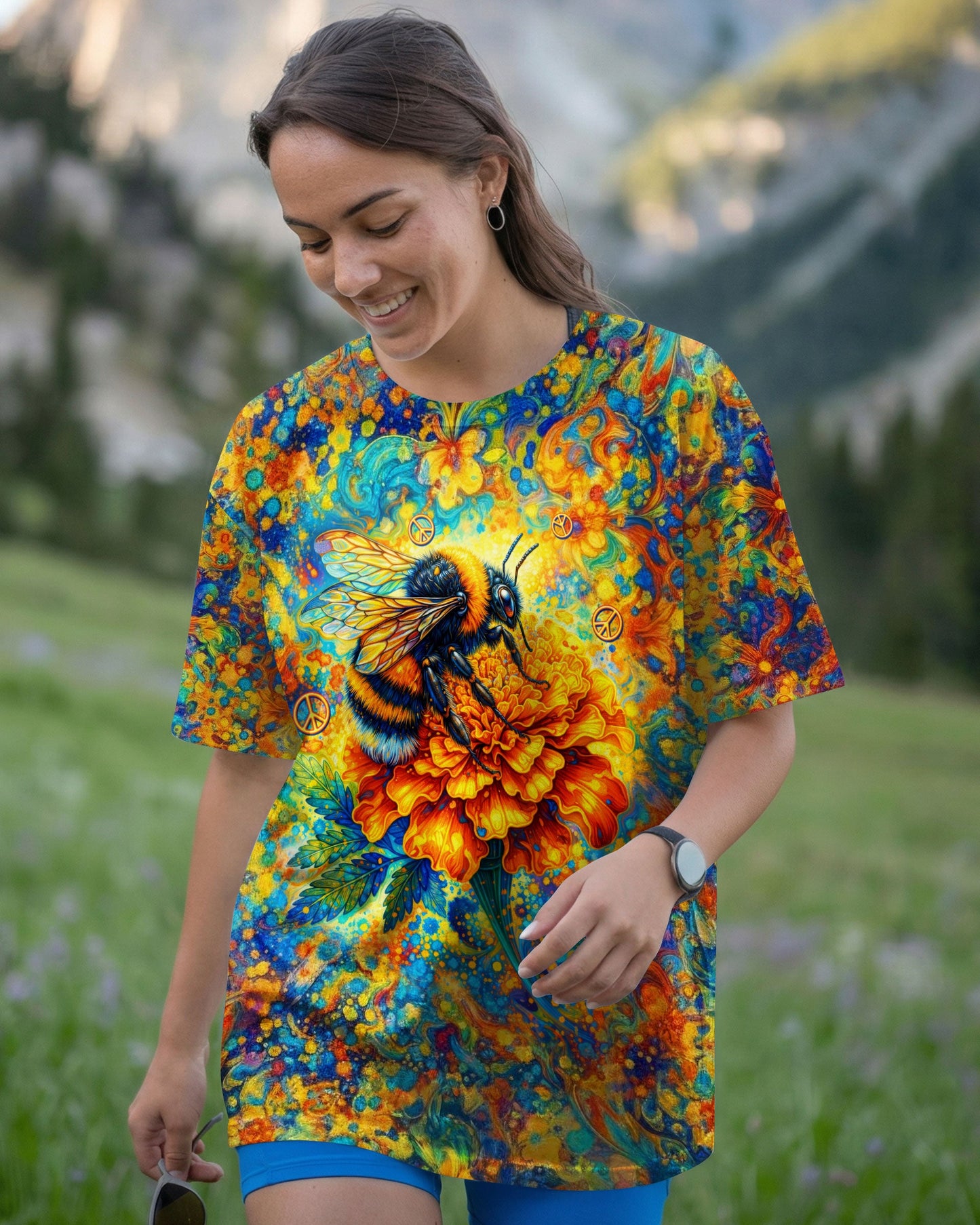 IN A WORLD WHERE YOU CAN BE ANYTHING BEE KIND ALL OVER PRINT  - TLTW0604262