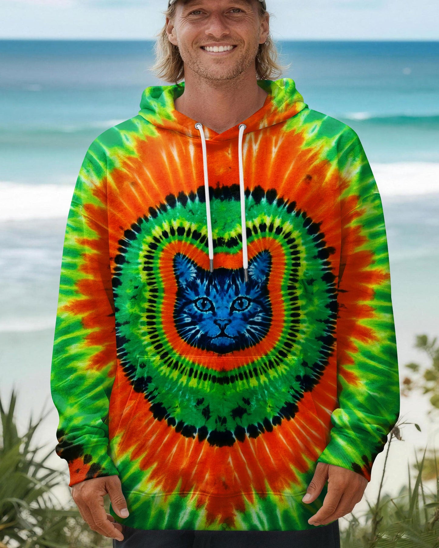 FUNNY CAT SWIRL ALL OVER PRINT - TLTW2205263