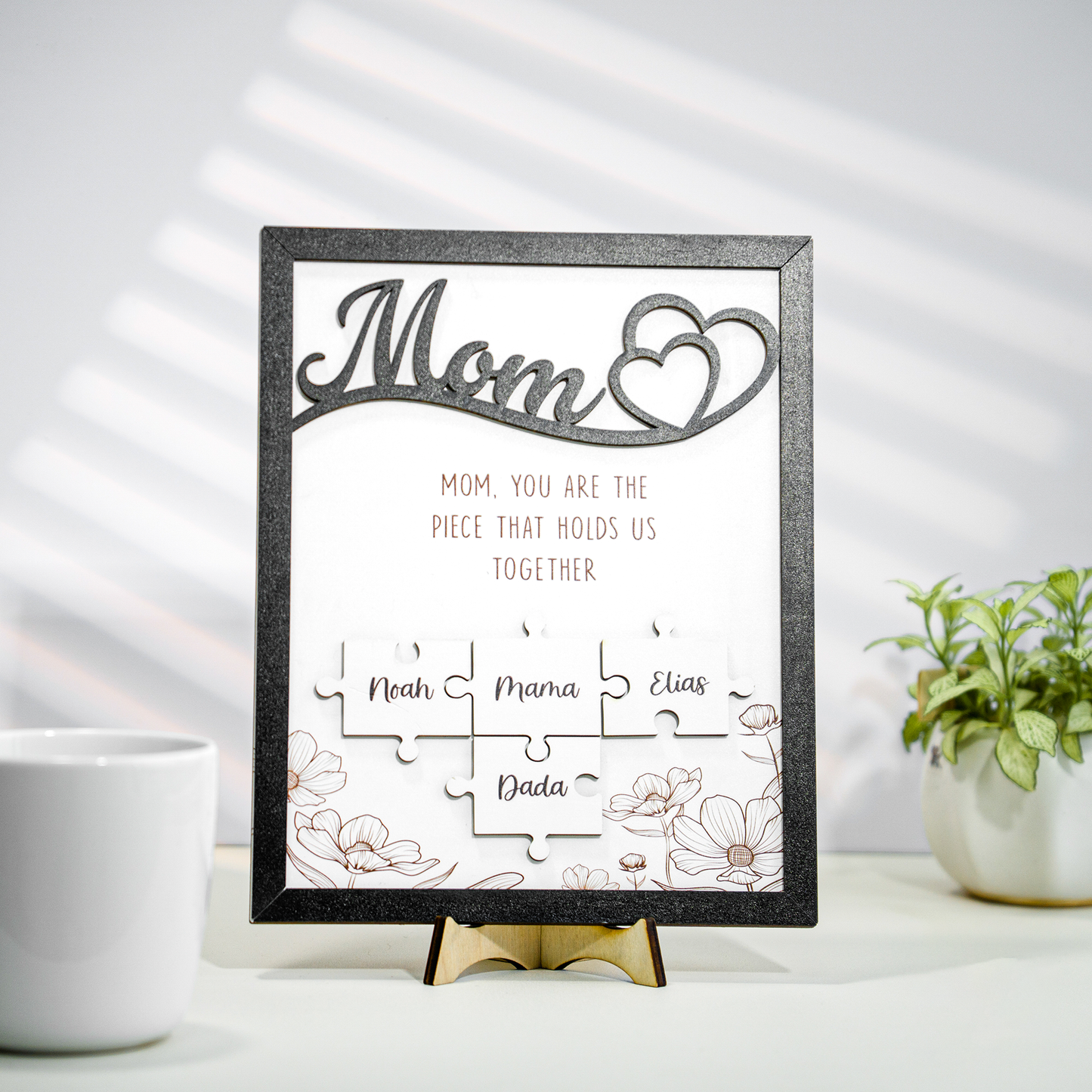 Mother's Day Personalized Mom Puzzle Sign