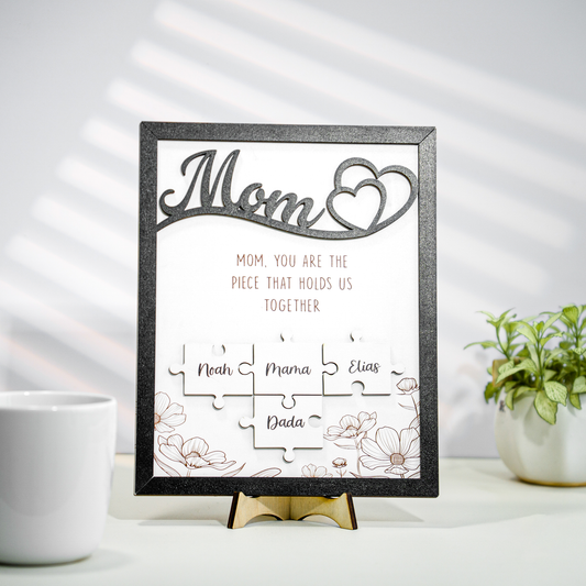 Mother's Day Personalized Mom Puzzle Sign