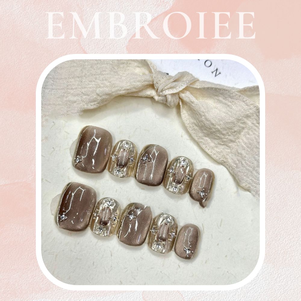 Glorious Goddess Hand-painted Press On Nails
