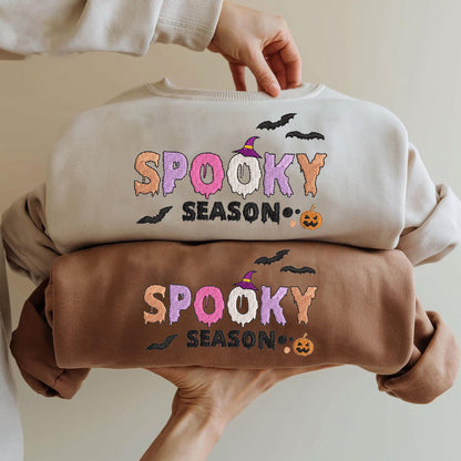 Halloween Personalized Embroidered Spooky Season Hoodie Sweatshirt T-Shirt