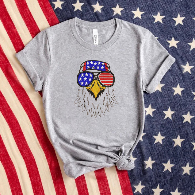 Embroidered USA Patriotic Eagle Independence Day