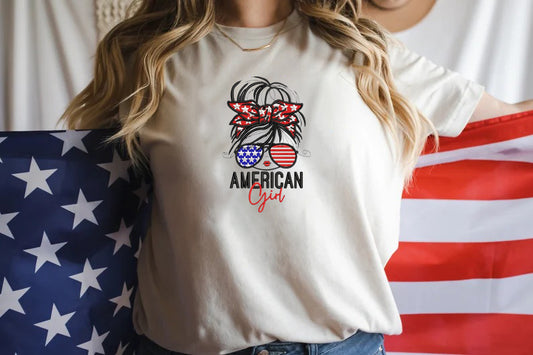 Embroidered American Girl