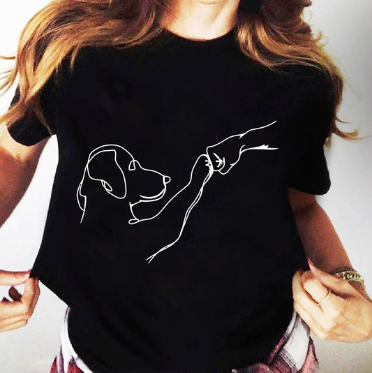 Dog High Five Graphic Apparel