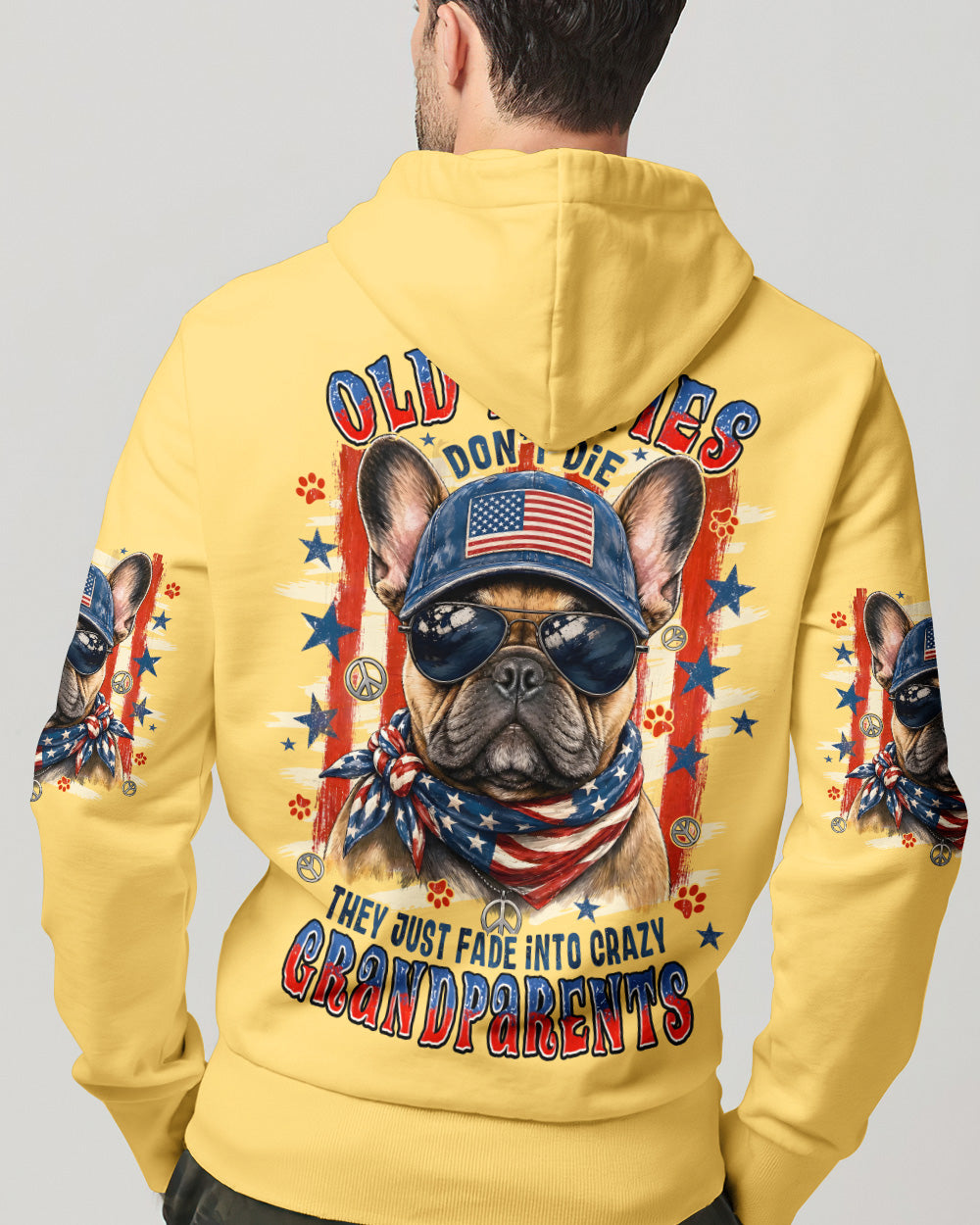 OLD HIPPIES FRENCH BULLDOG ALL OVER PRINT - TYPQ2705263