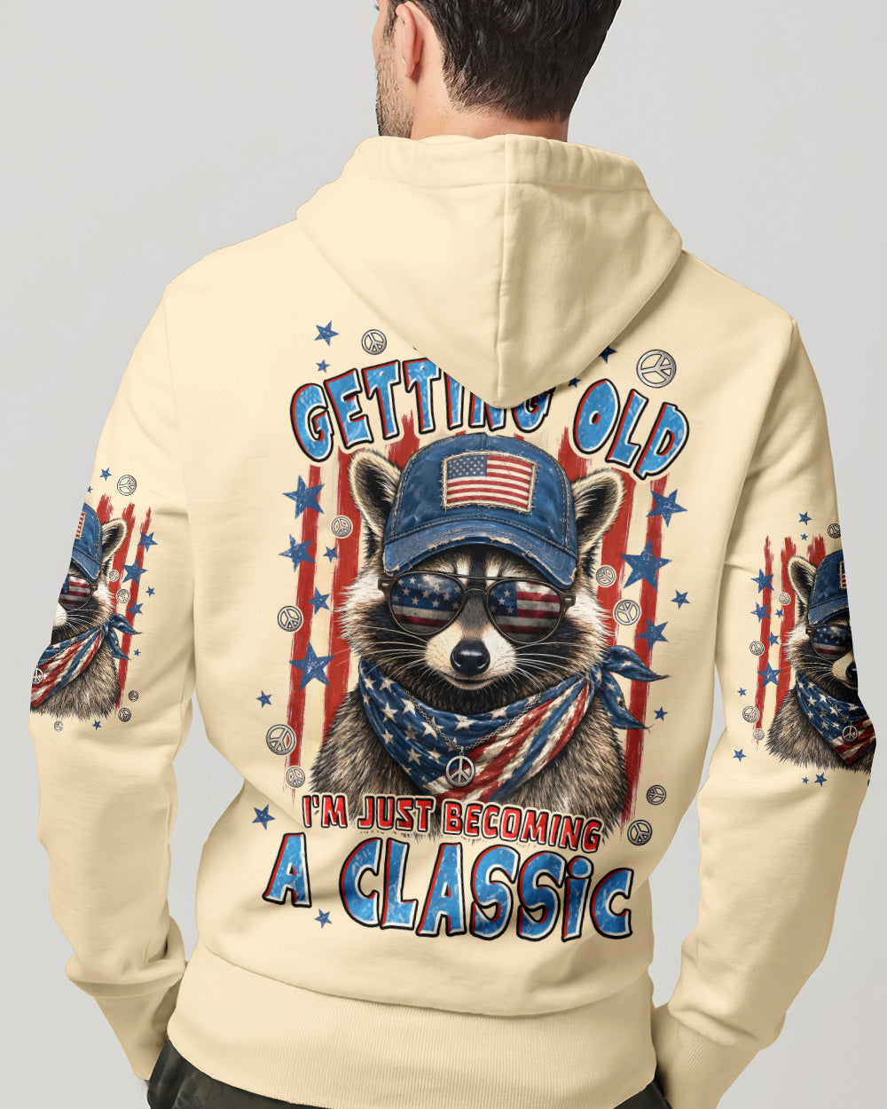 I'M NOT GETTING OLD RACCOON ALL OVER PRINT - TYPQ1405262