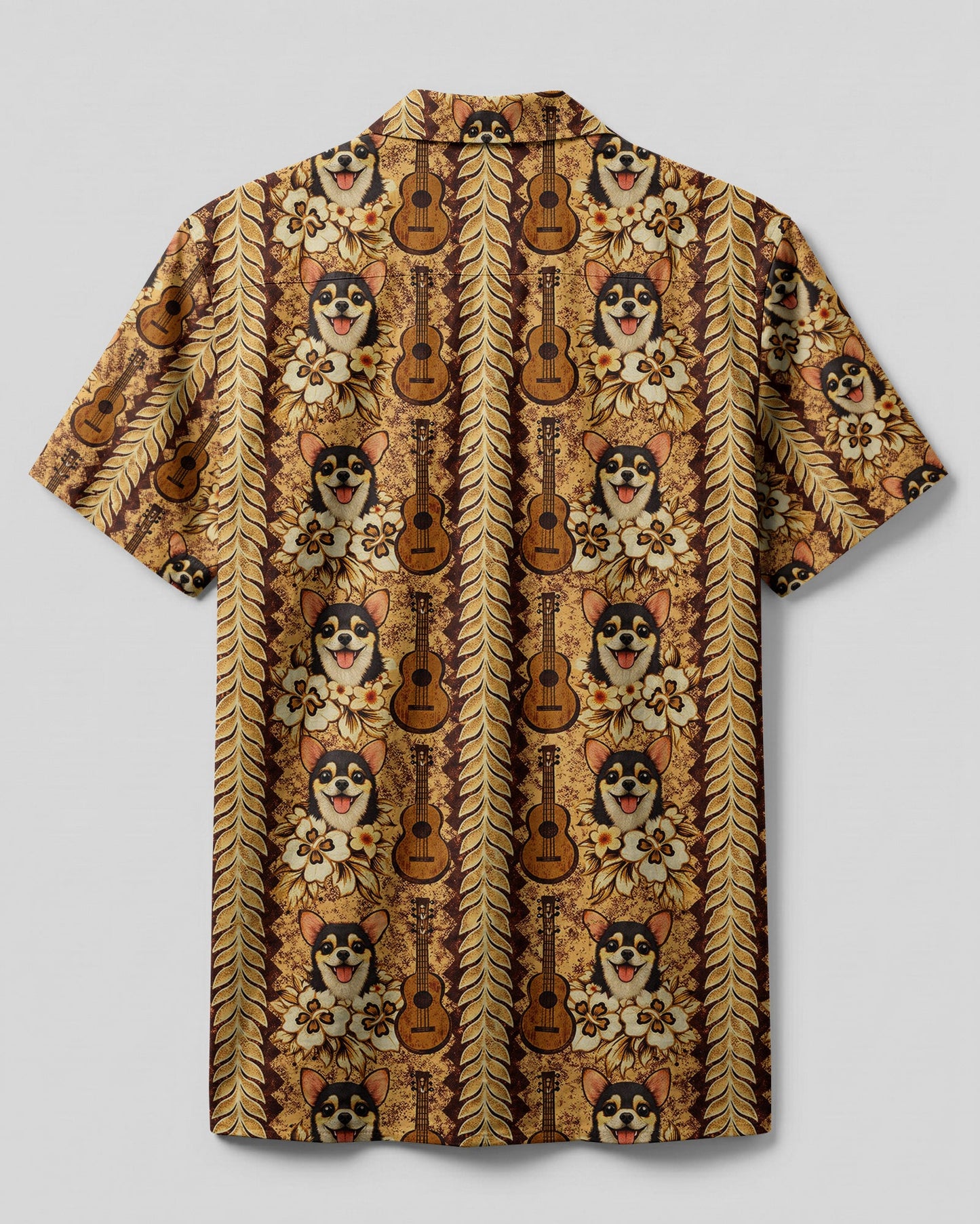 CHIHUAHUA GUITAR VINTAGE HIPPIE CAMP SHIRT - TLHN0804261