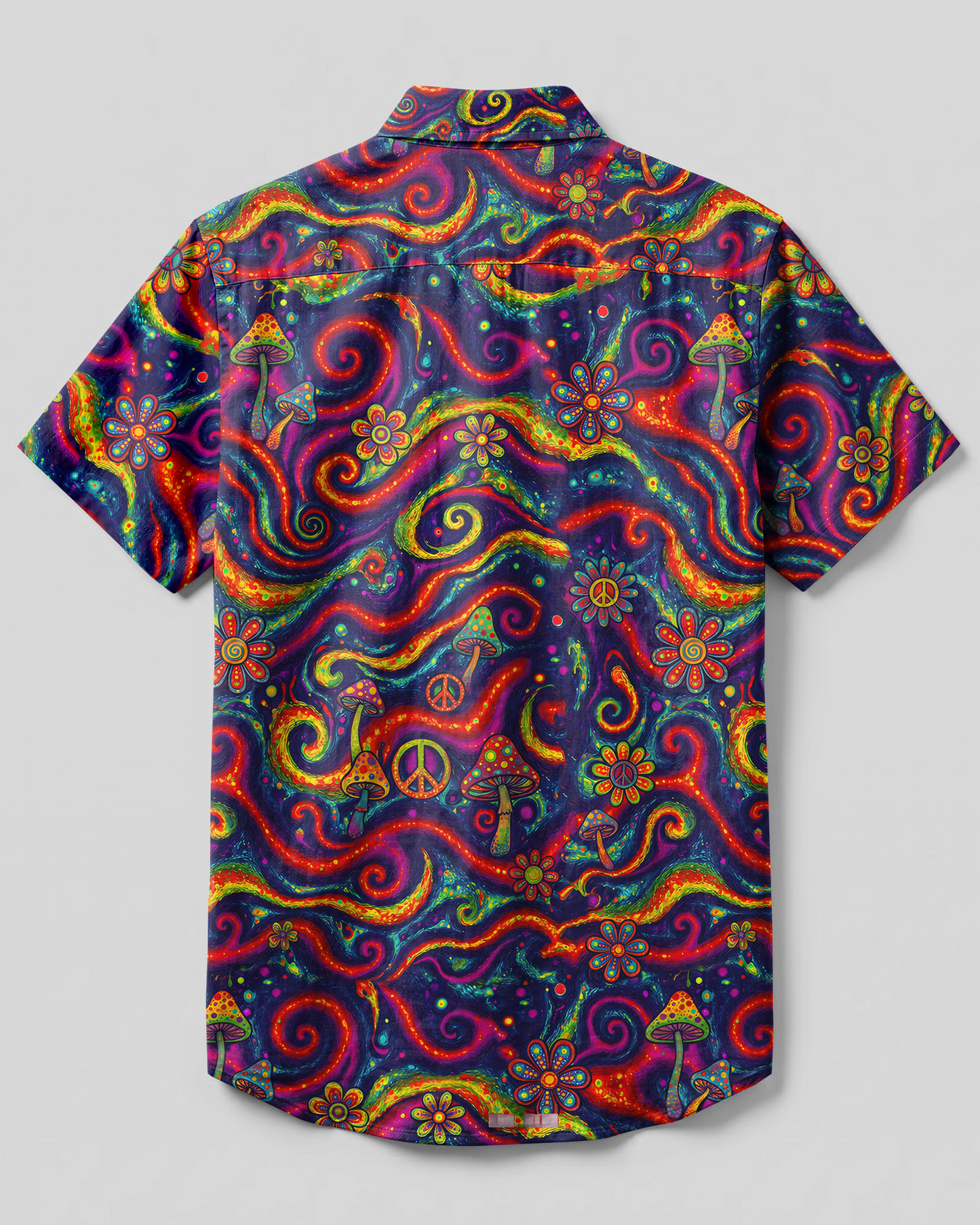 COSMIC PEACE SWIRL BUTTON-DOWN COLLAR SHIRT - TYPQ1806262