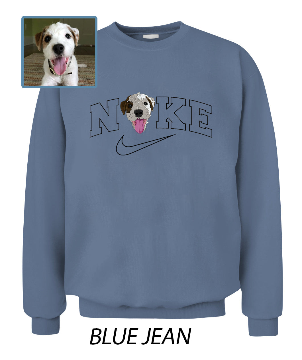 Personalized Pet Dog Cat Printed Crewneck Sweatshirt