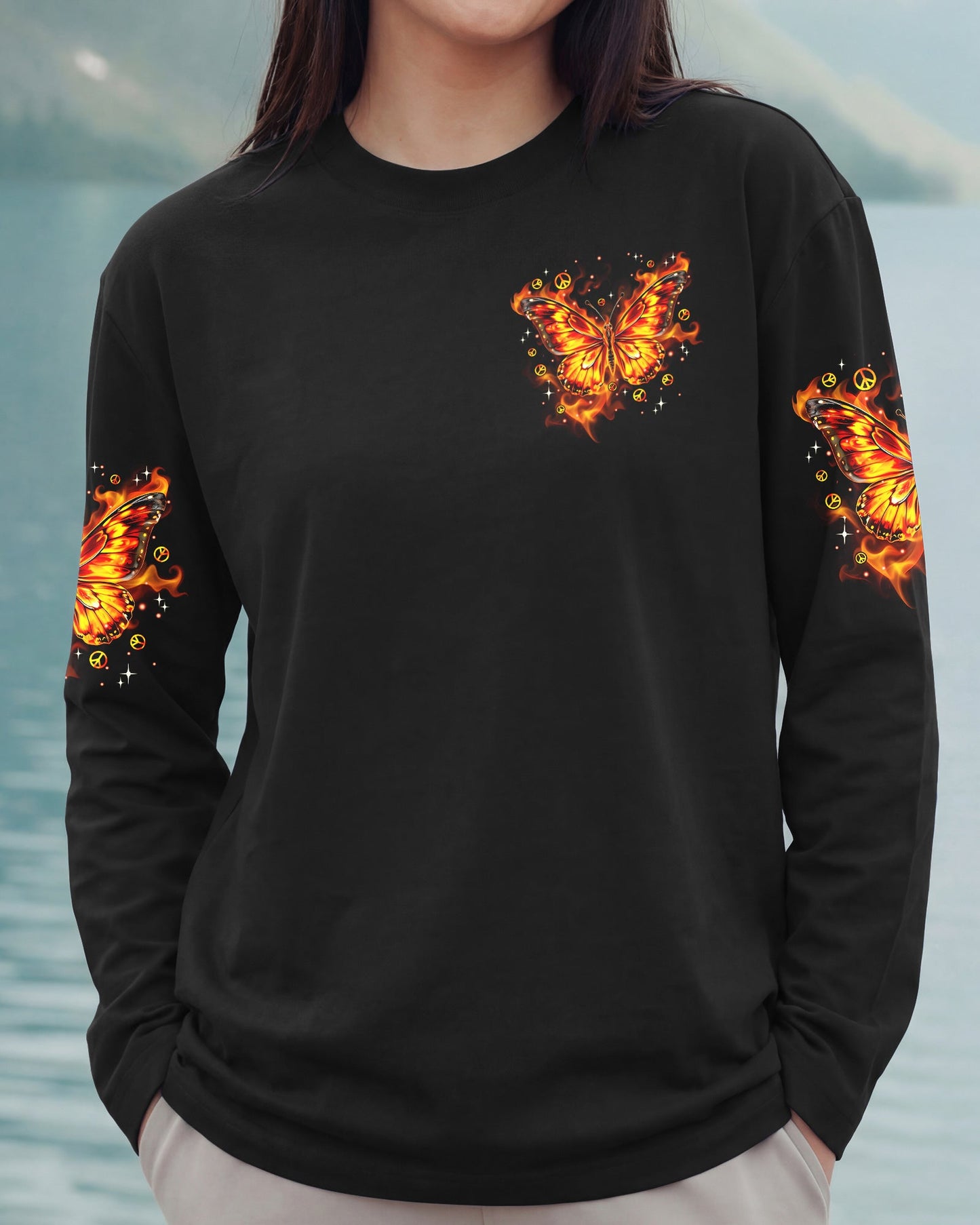 WHISPER WORDS OF WISDOM LET IT BE BUTTERFLY ALL OVER PRINT - TYPQ3006262