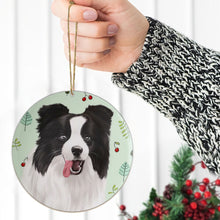 Load image into Gallery viewer, Border Collie Custom Pet Dog Ceramic Ornament
