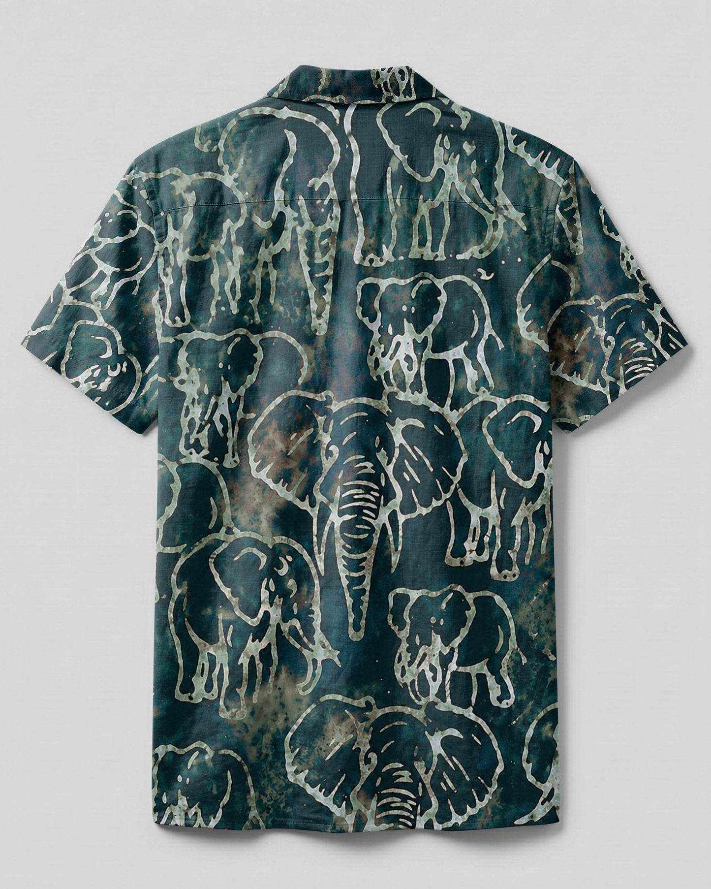 ELEPHANT PATTERN CAMP SHIRT - TLHN1806261