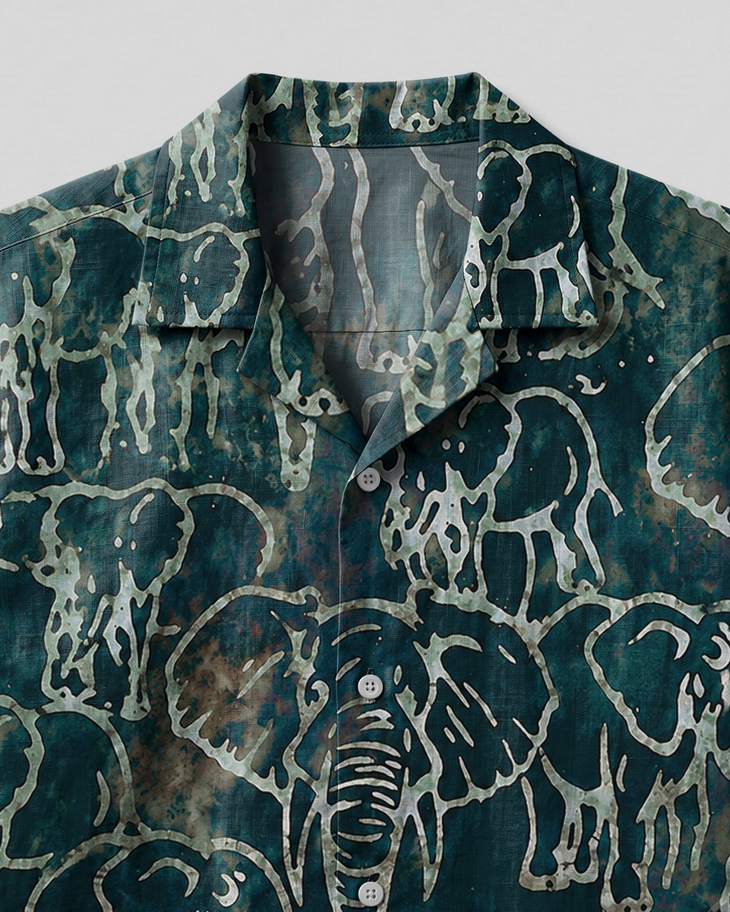 ELEPHANT PATTERN CAMP SHIRT - TLHN1806261