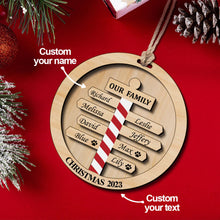 Load image into Gallery viewer, Personalized Christmas Family Ornament Custom Family Member Names Gift for Christmas
