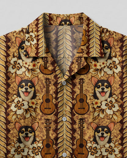 CHIHUAHUA GUITAR VINTAGE HIPPIE CAMP SHIRT - TLHN0804261