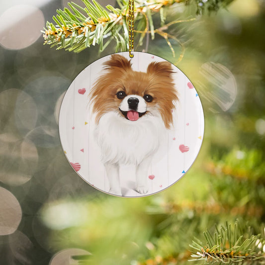 Chihuahua Custom Pet Dog Cat Ceramic Ornament