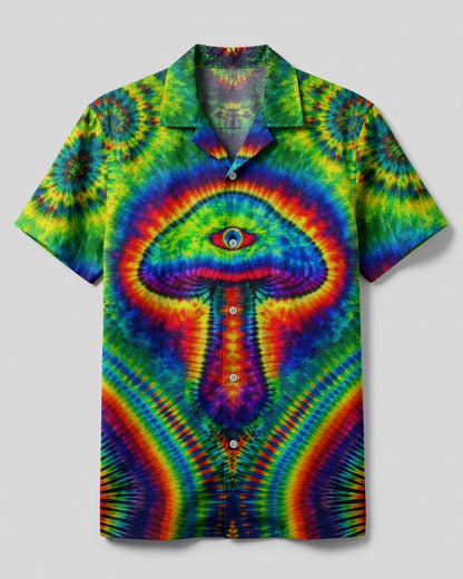 TRIPPY MUSHROOM CAMP SHIRT  - TLNT0304262