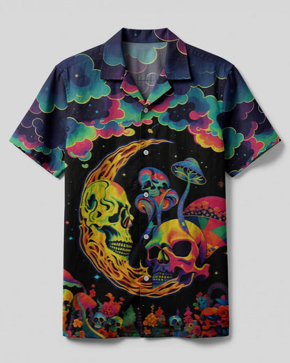 PSYCHEDELIC EYES MUSHROOM CAMP SHIRT - TLHG0604261
