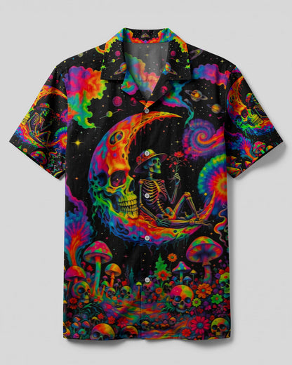 HIPPIE SKULL PSYCHEDELIC  CAMP SHIRT - TLNO0704261