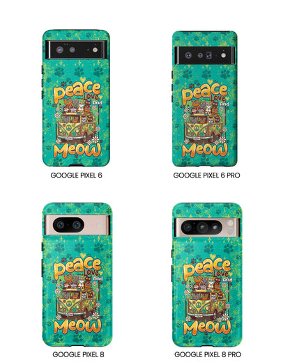 PEACE LOVE AND MEOW CATS PHONE CASE - TY0707263