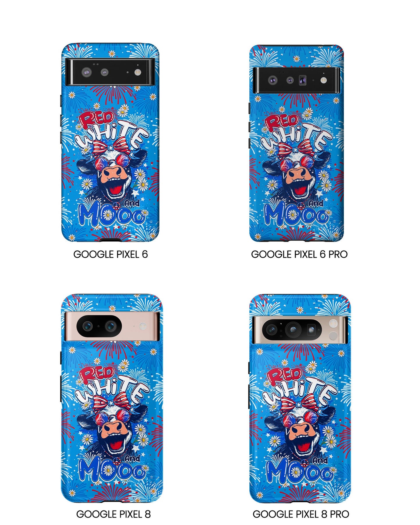 RED WHITE AND MOOO COW PHONE CASE - TY1306262