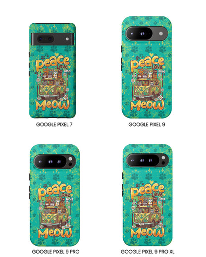 PEACE LOVE AND MEOW CATS PHONE CASE - TY0707263