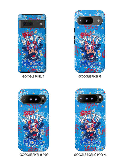 RED WHITE AND MOOO COW PHONE CASE - TY1306262