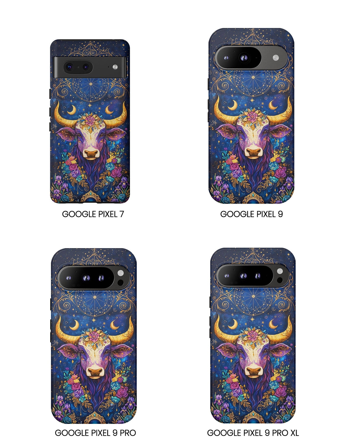 HIPPIE MAGIC COW  PHONE CASE - TLNT2304262