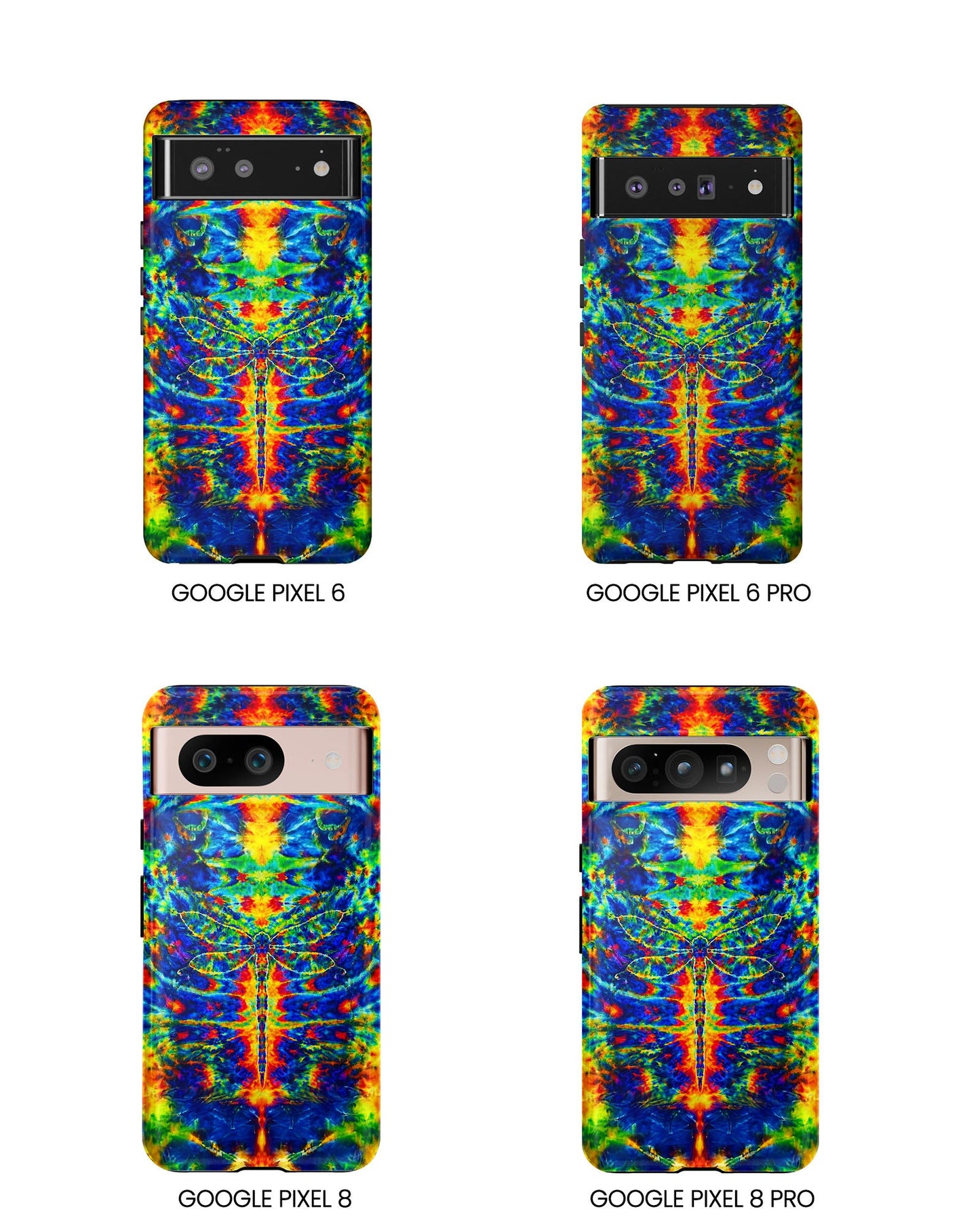 HIPPIE DRAGONFLY COLORFUL SWIRL PHONE CASE - TLNT1105261